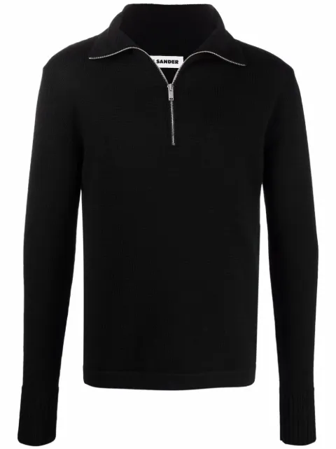 Jil Sander 拉链毛衣