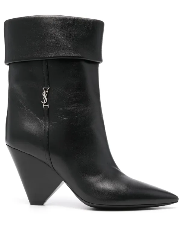 Saint Laurent 95mm Niki Boots Black FARFETCH SA