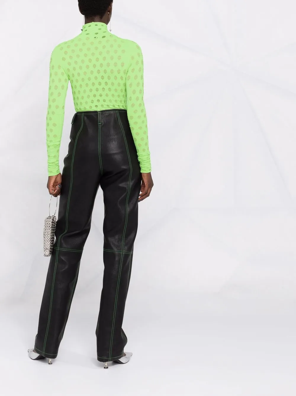 фото Maisie wilen сетчатый топ wasabi