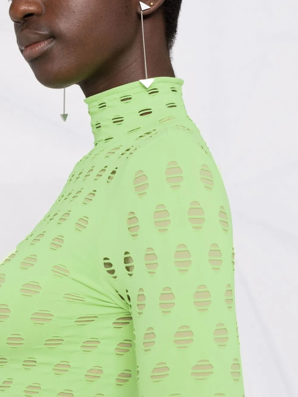 фото Maisie wilen сетчатый топ wasabi