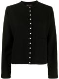 agnès b. snap-fastening knitted cardigan - Black