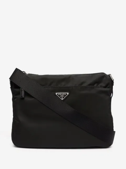 Prada triangle logo shoulder bag