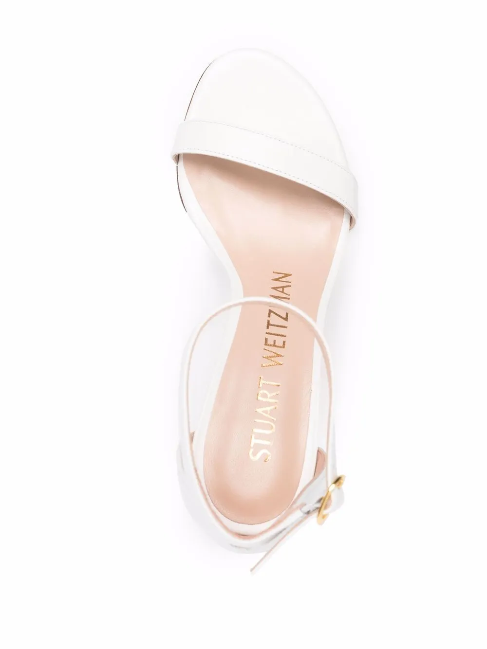 Stuart Weitzman Nunaked open-toe sandals White