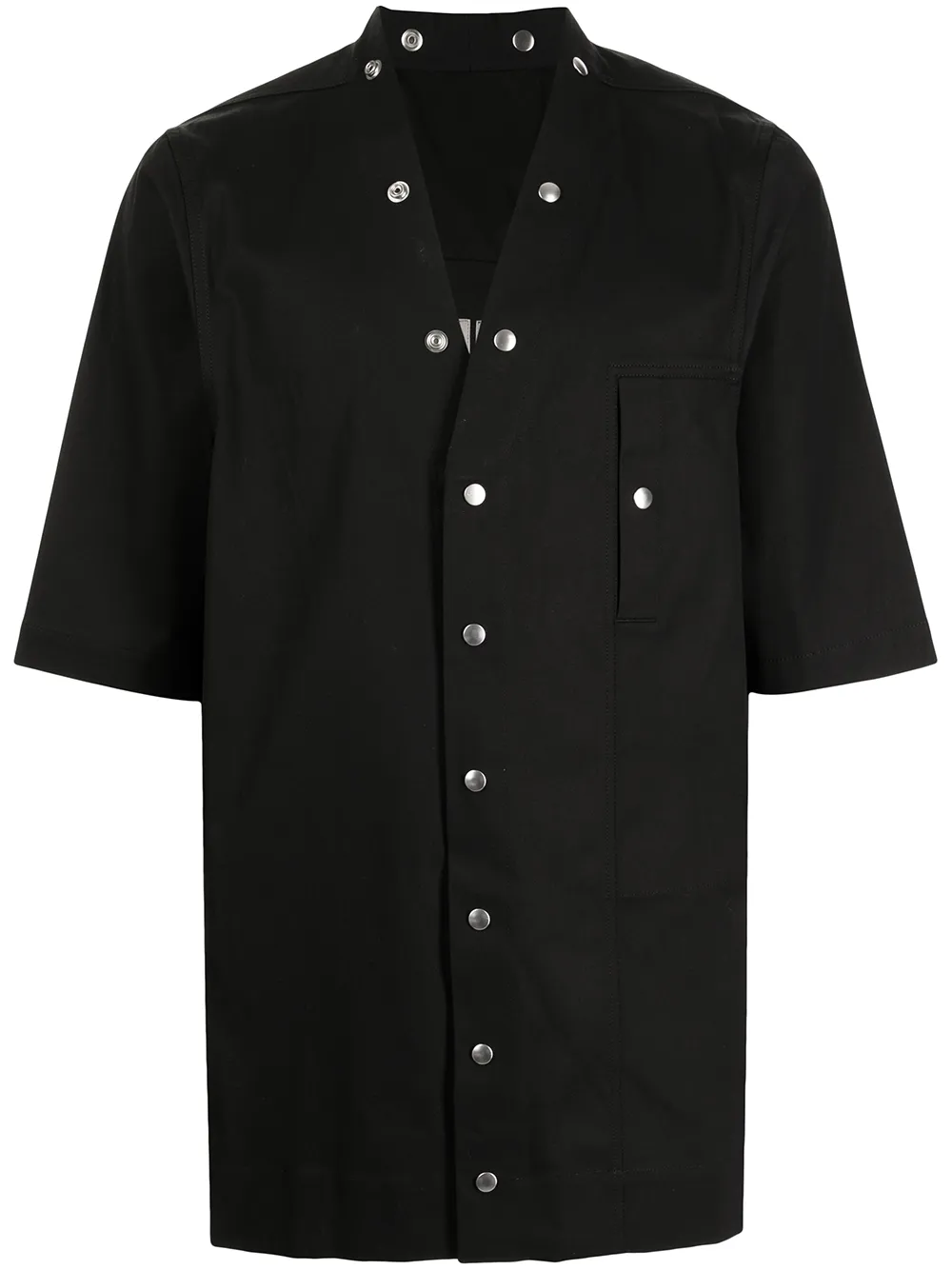 

Rick Owens camisa con cuello en V - Negro