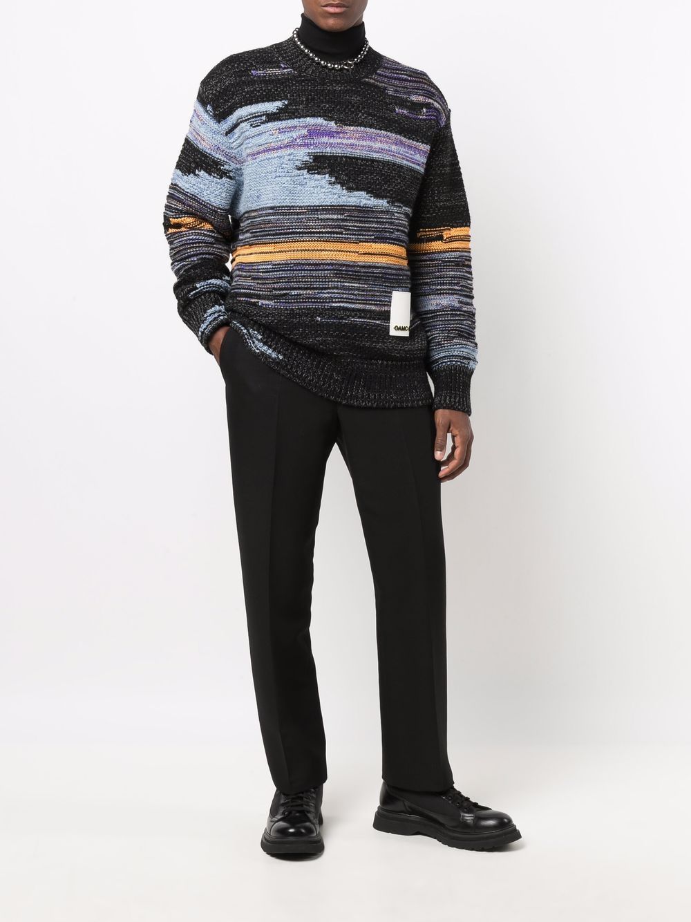 фото Oamc stripe-knit jumper