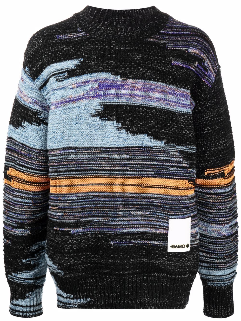 фото Oamc stripe-knit jumper