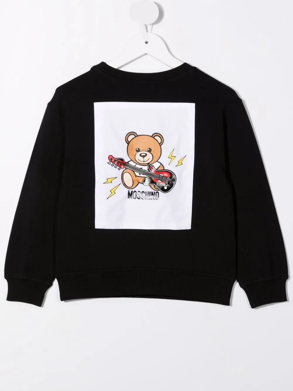 фото Moschino kids свитер с принтом teddy bear