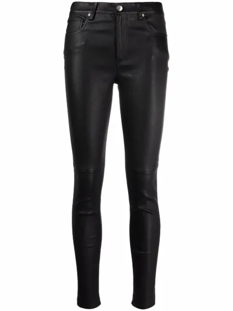 IRO Zaslim lambskin skinny trousers