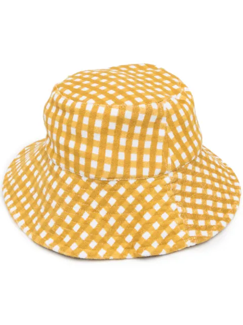 Faithfull the Brand Teryll check-print bucket hat 