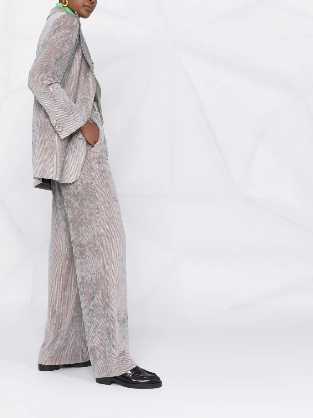 Alberta Ferretti corduroy flared trousers | Image 6