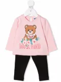 Moschino Kids teddy bear-print tracksuit set - Pink