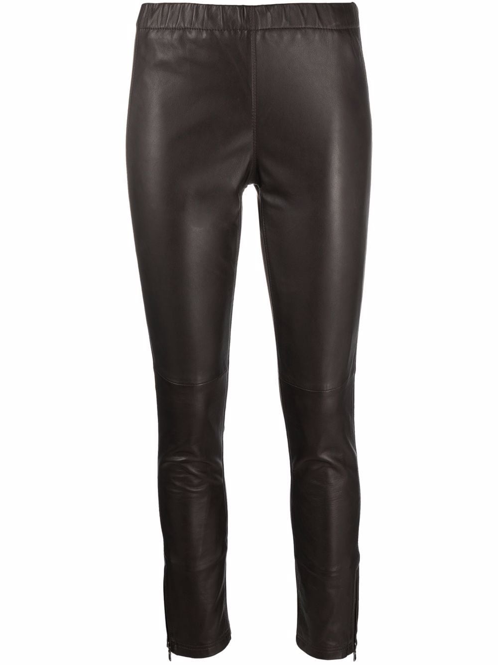 Image 1 of P.A.R.O.S.H. slim-cut leather trousers