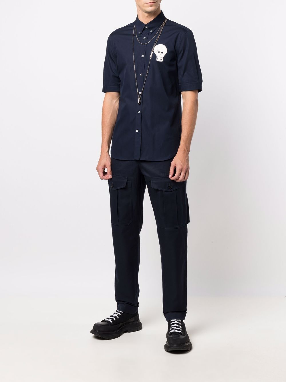 Alexander McQueen Button-down overhemd - Blauw