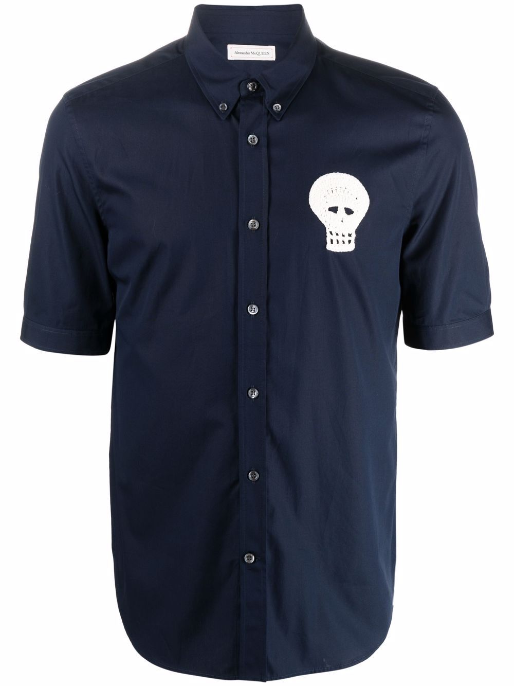 

Alexander McQueen camisa con motivo Skull - Azul