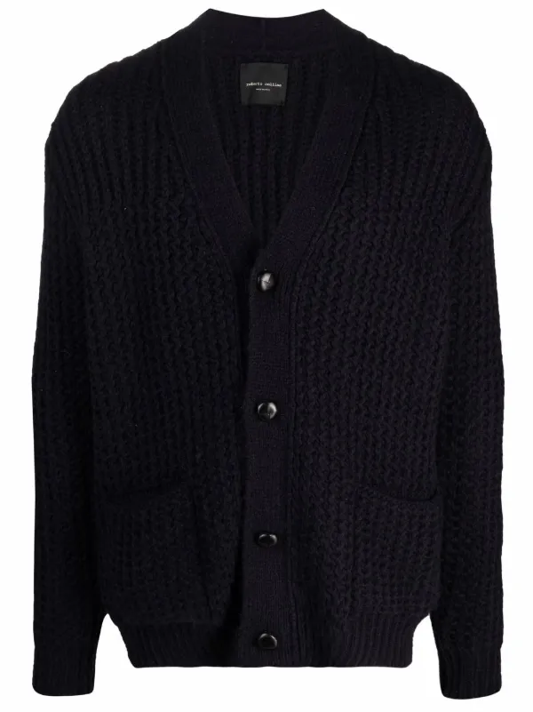 Chunky knit v neck cardigan Outlet
