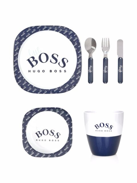 BOSS Kidswear logo-print meal set