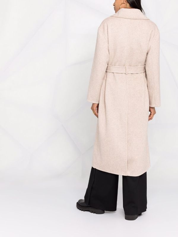 lipsy wool blend belted coat