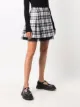 RED Valentino tartan-print pleated kilt mini skirt