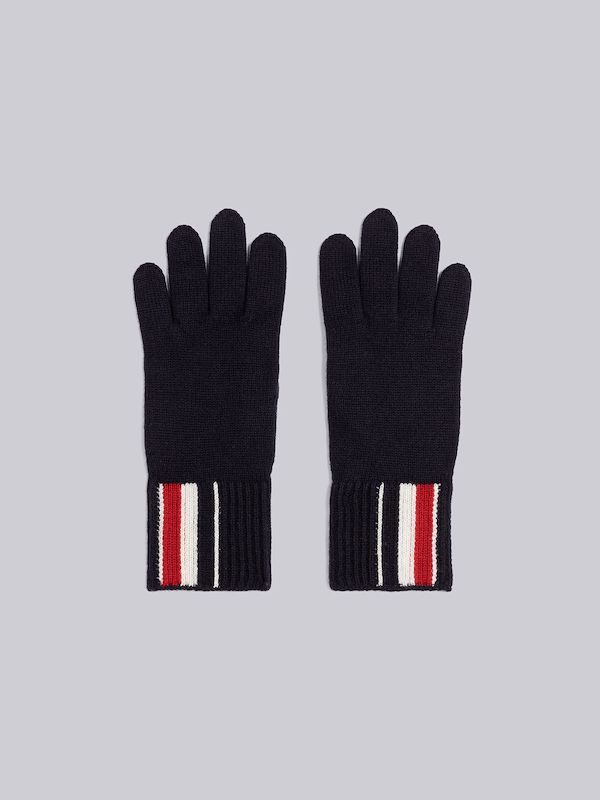 RWB stripe merino wool gloves