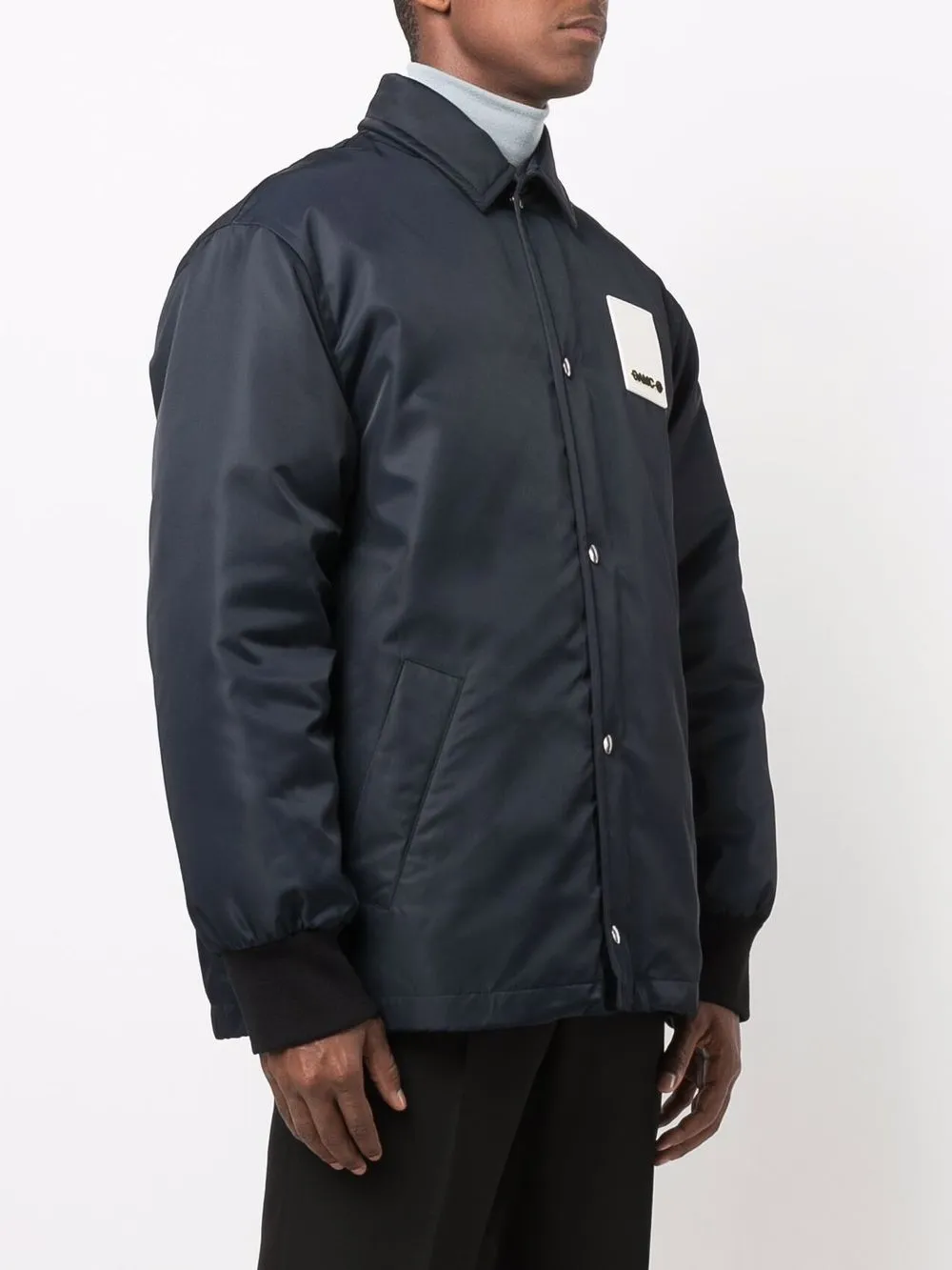 OAMC logo-patch Shirt Jacket - Farfetch