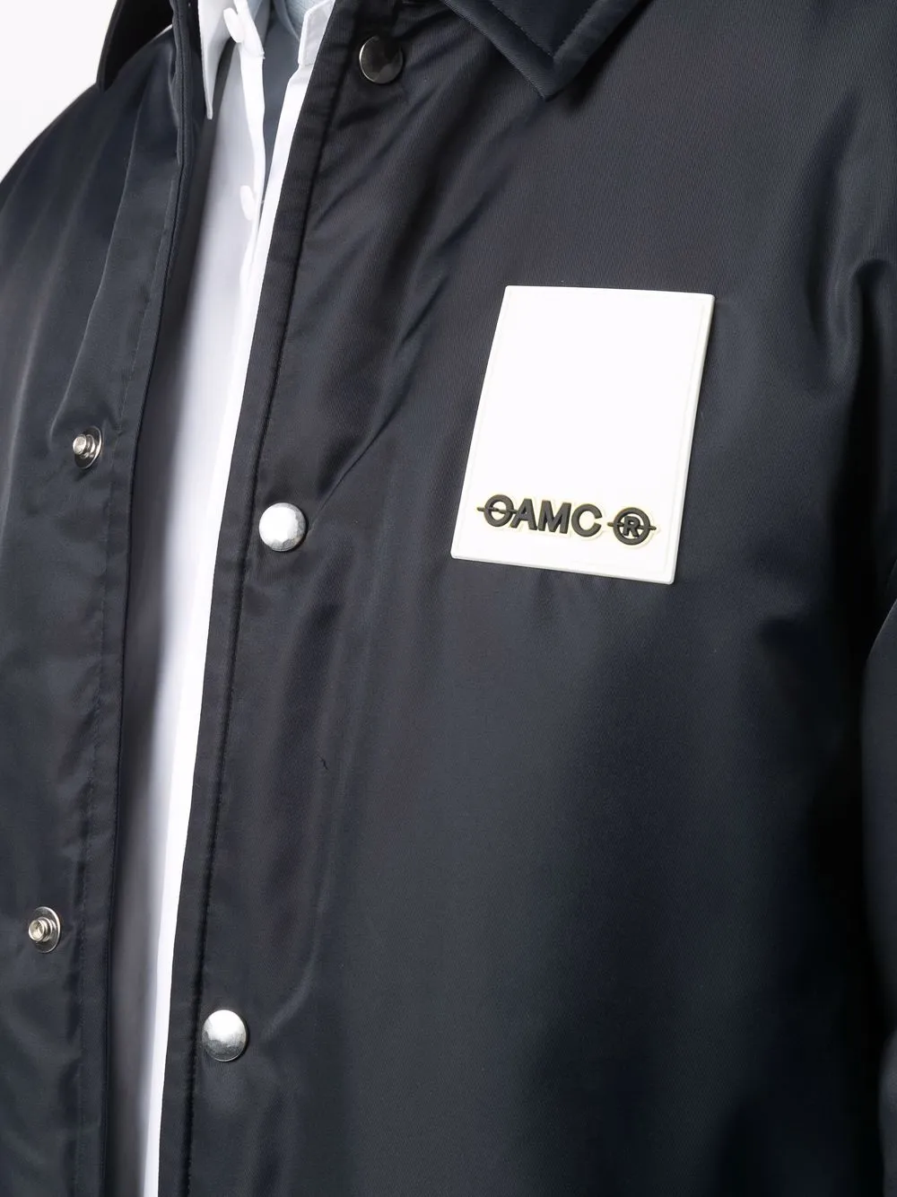 OAMC logo-patch Shirt Jacket - Farfetch