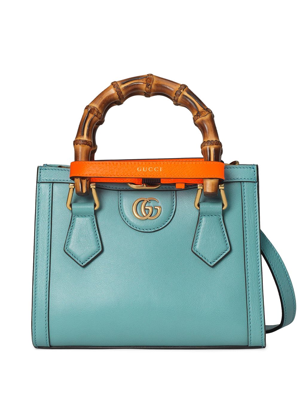 Gucci Diana Mini Python Bag in Green