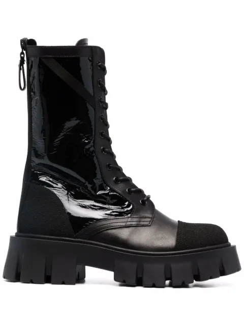 Premiata lace-up leather boots