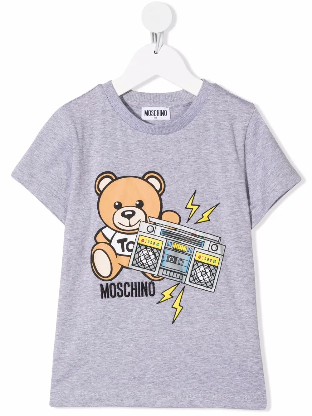 фото Moschino kids футболка с принтом toy bear