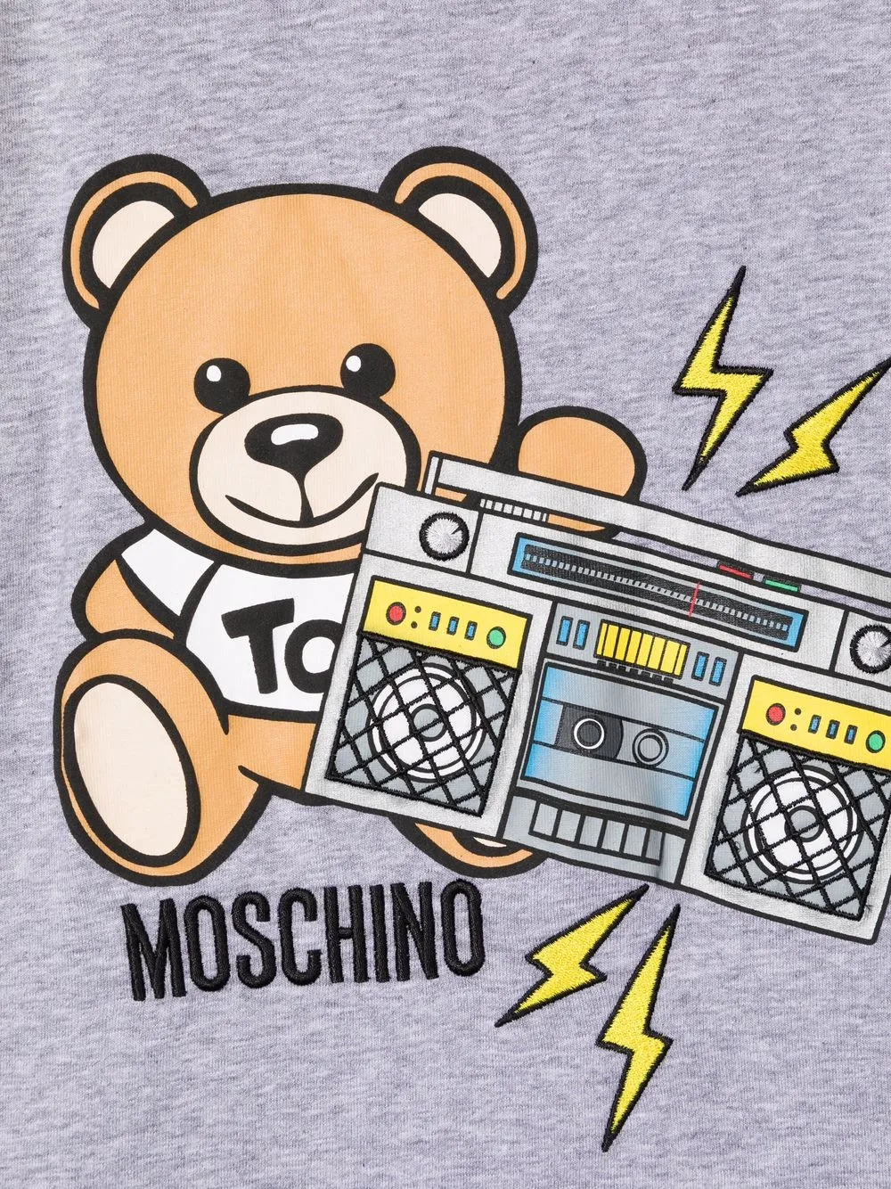 фото Moschino kids футболка с принтом toy bear