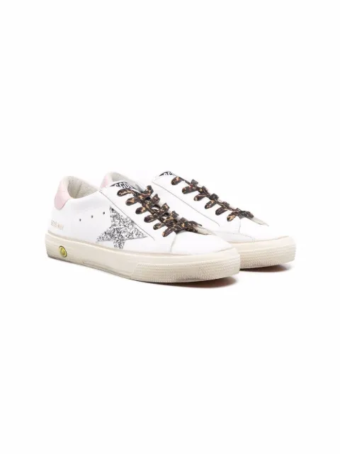 Golden Goose Kids Sneakers mit Glitter-Sternen