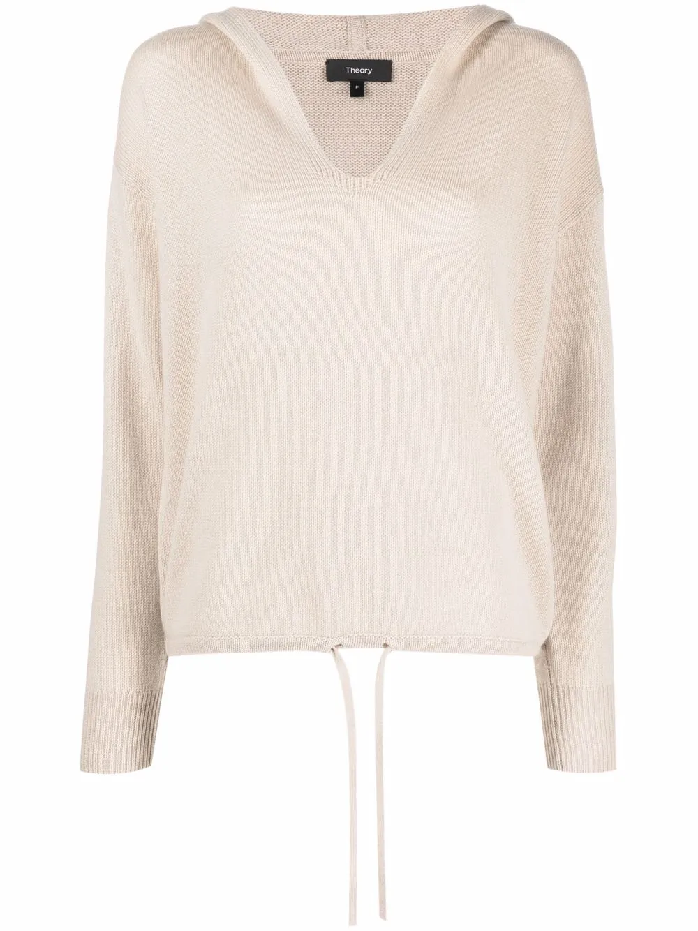 

Theory hooded cashmere jumper - Neutrals