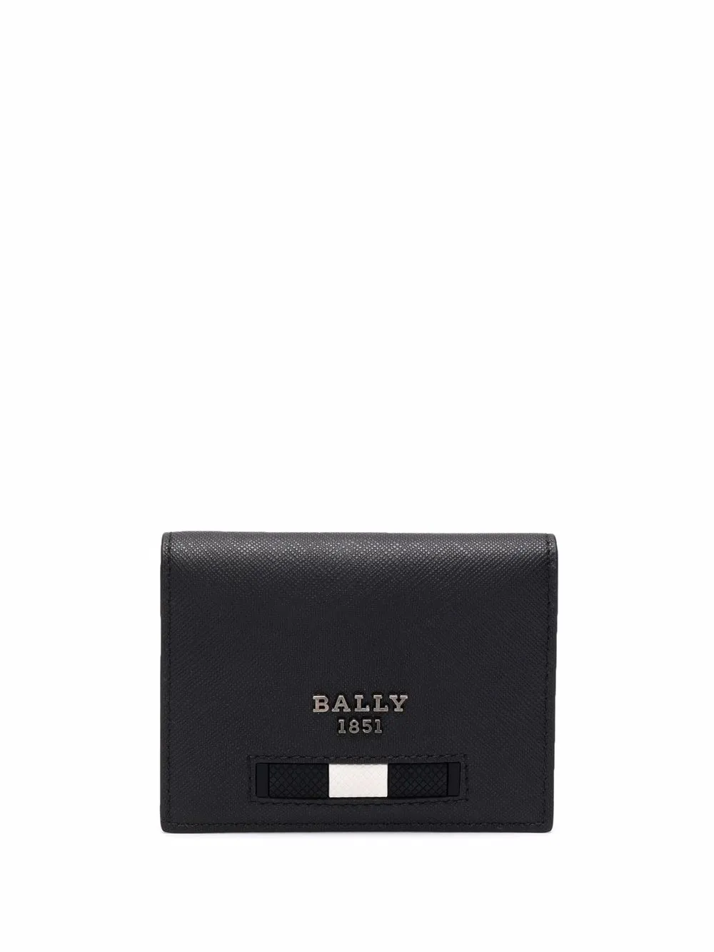 

Bally cartera plegable texturizada - Negro