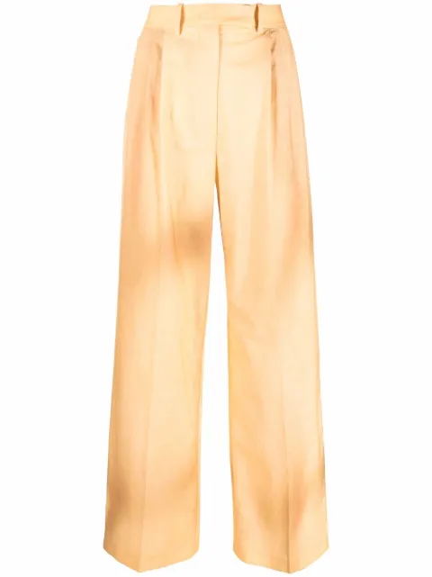 FENDI pantalones con tiro alto