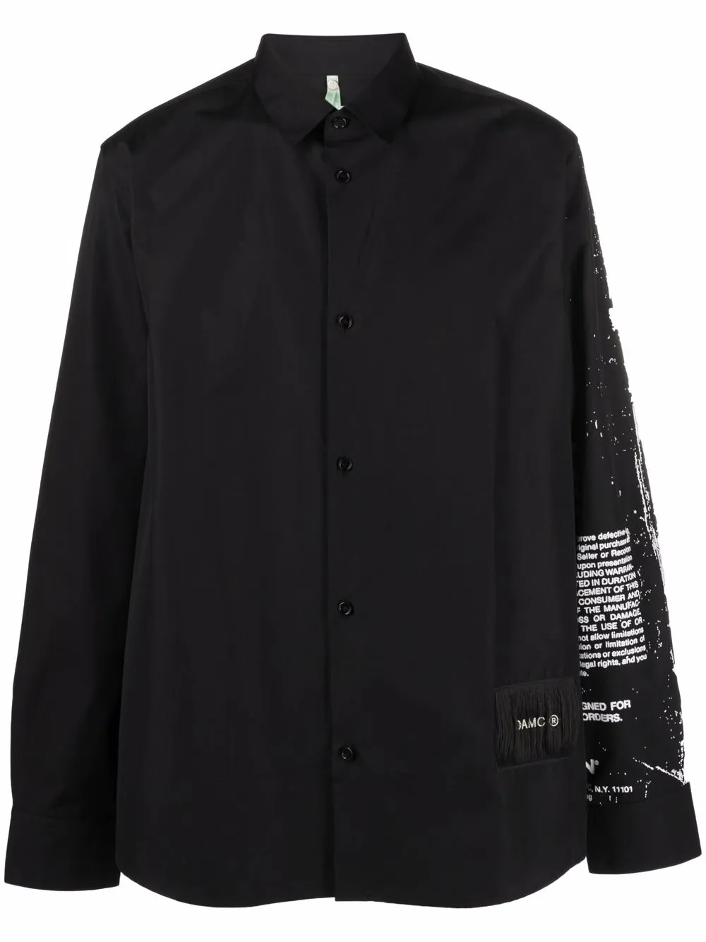 

OAMC camisa con estampado gráfico - Negro