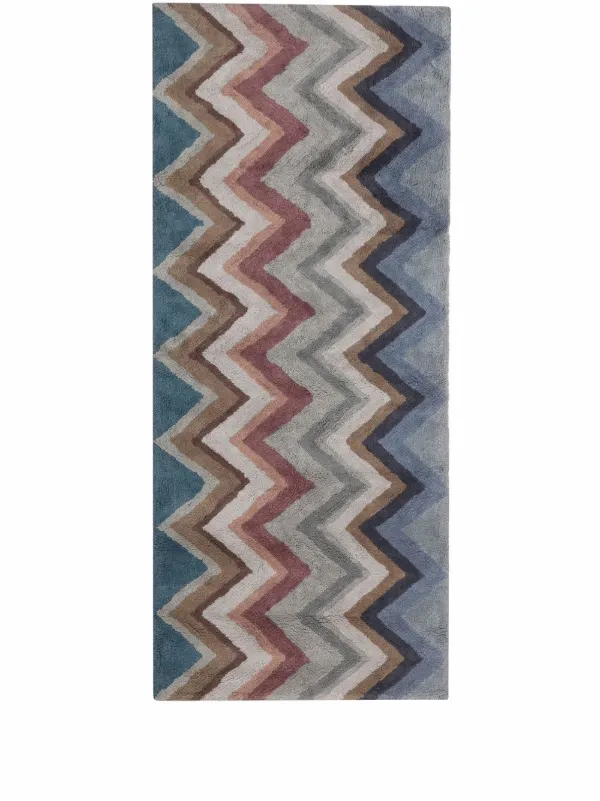MISSONI ミッソーニ　絨毯　ラグ　カーペット 送料無料！MISSONI ミッソーニ 希少 おしゃれインテリア幾何学柄
