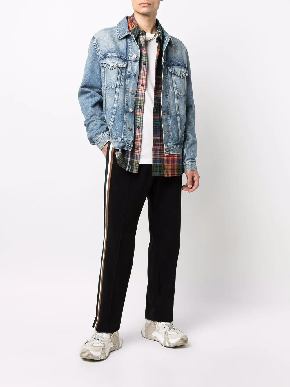 фото Dsquared2 спортивные брюки с контрастными полосками