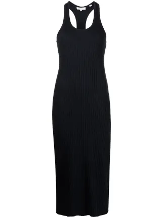 Vince Ribbed Racerback Dress - Farfetch