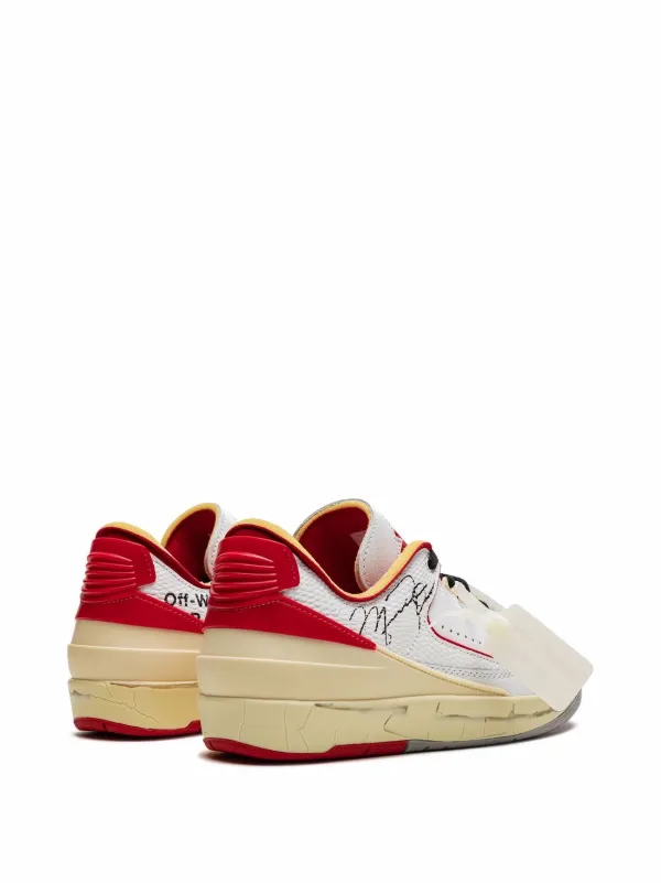 Off-White x Air Jordan 2 Retro Low SP White / Varsity Red