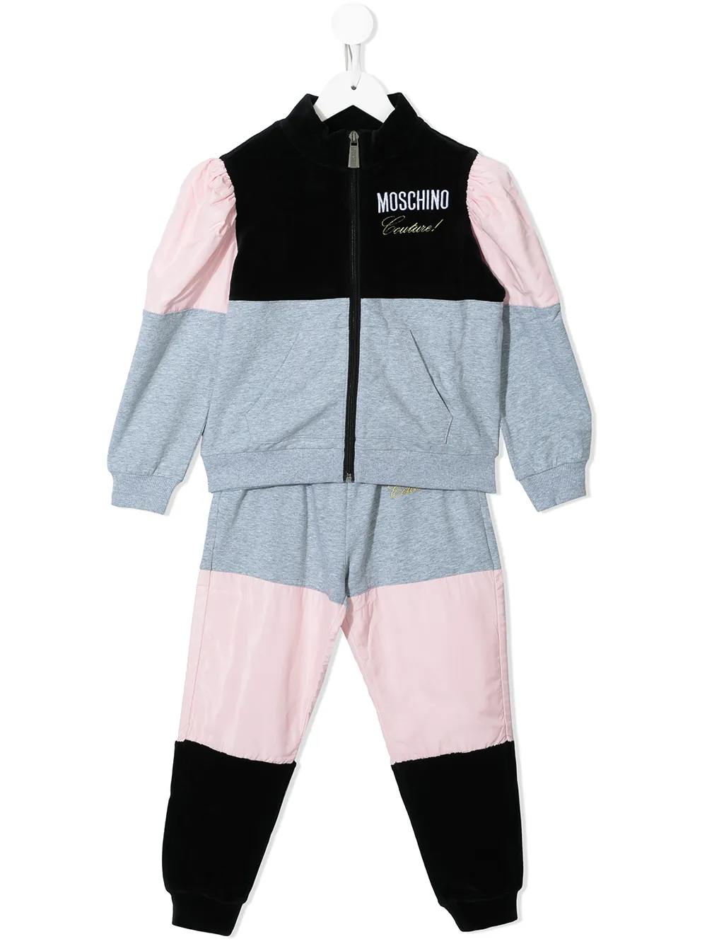 фото Moschino kids спортивный костюм в стиле колор-блок