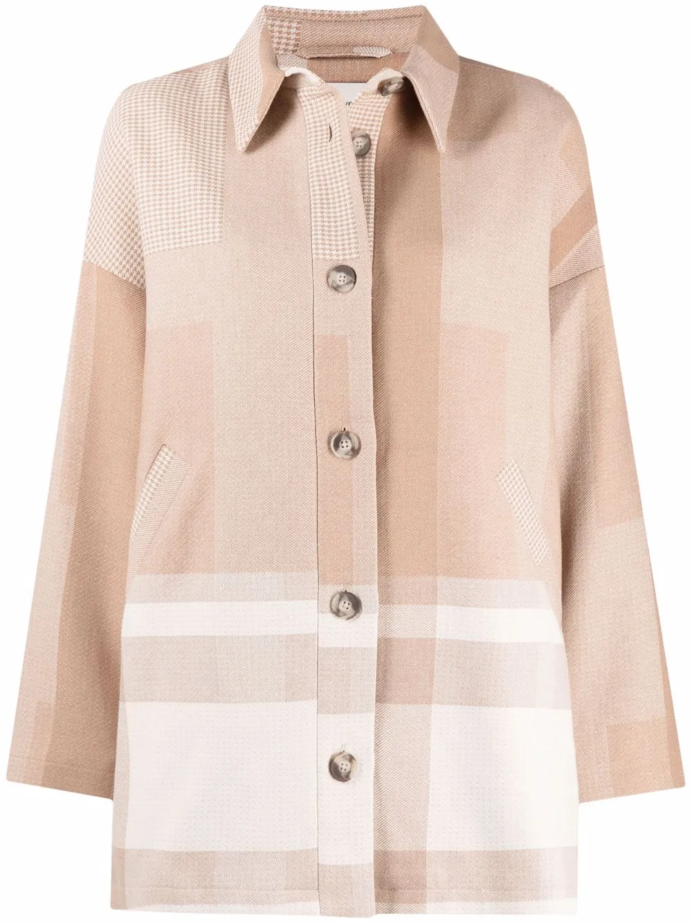 Holzweiler checked shirt jacket