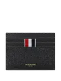 Thom Browne RWB-stripe pebbled cardholder - Grey