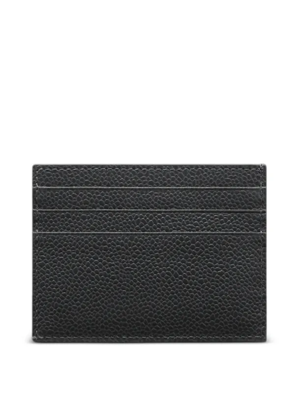 Thom Browne RWB-stripe Pebbled Cardholder | Grey | FARFETCH AO