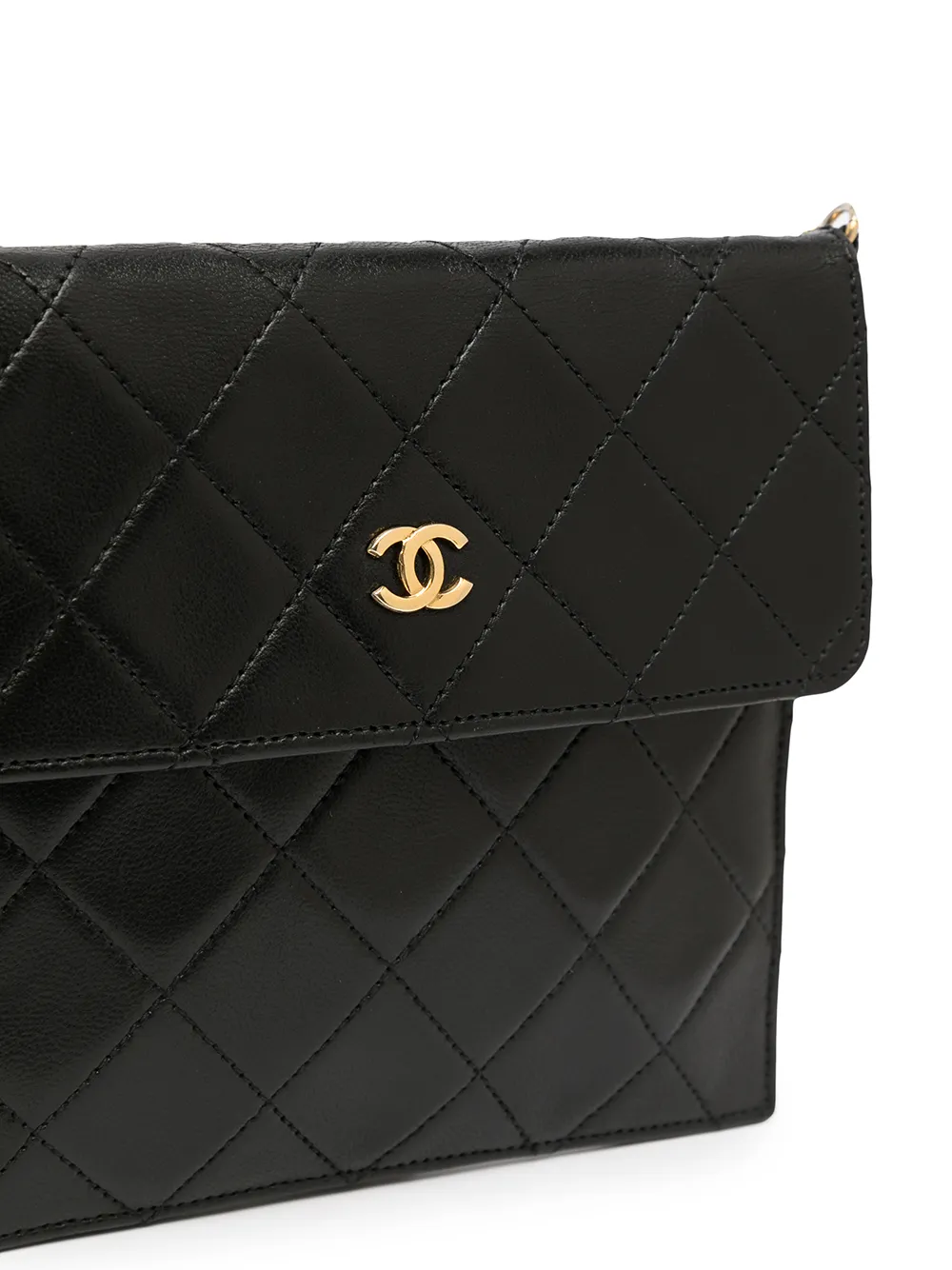 фото Chanel pre-owned стеганая сумка через плечо 1985-1993 годов с логотипом cc