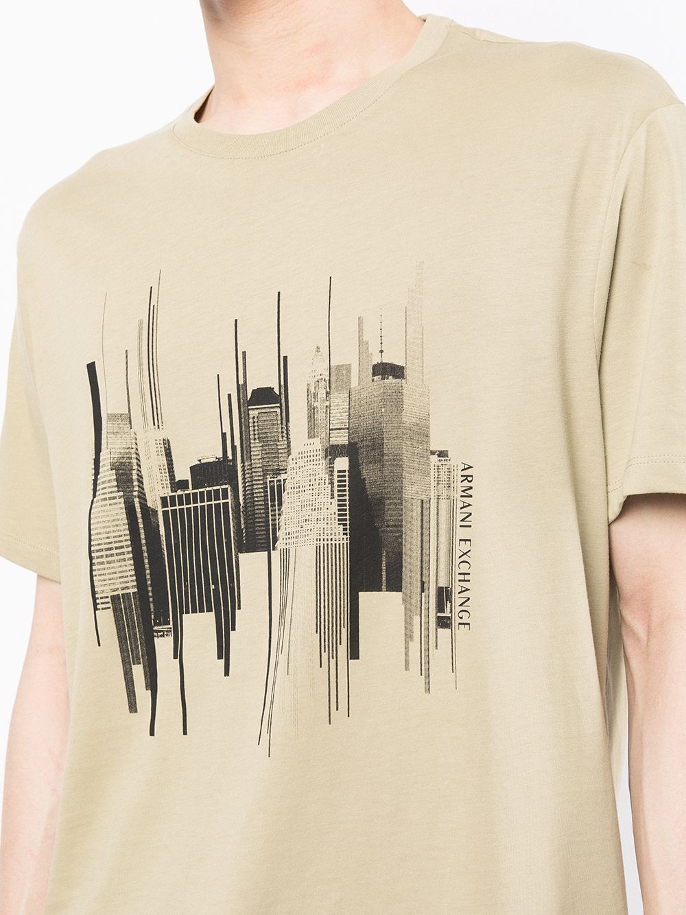 фото Armani exchange футболка с графичным принтом