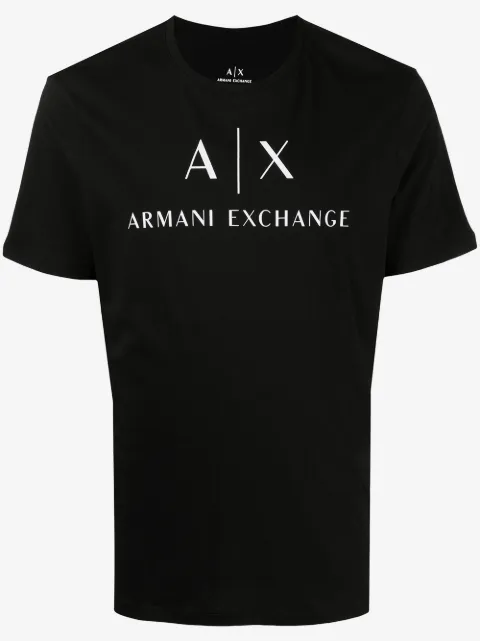 Armani Exchange logo-print cotton T-shirt