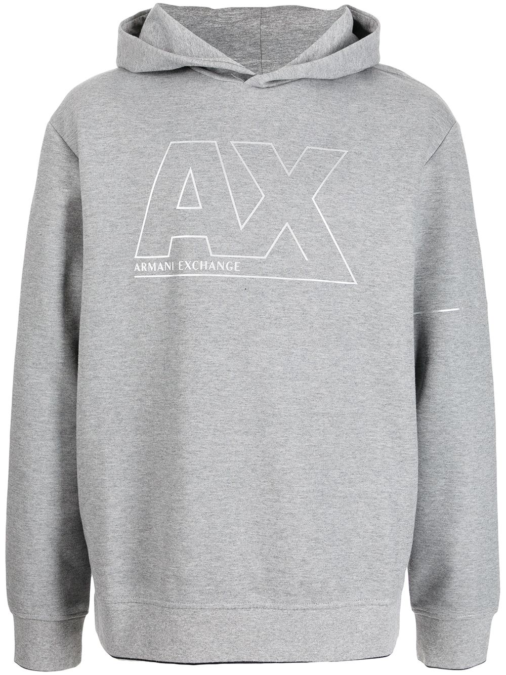 

Armani Exchange hoodie con logo estampado - Gris