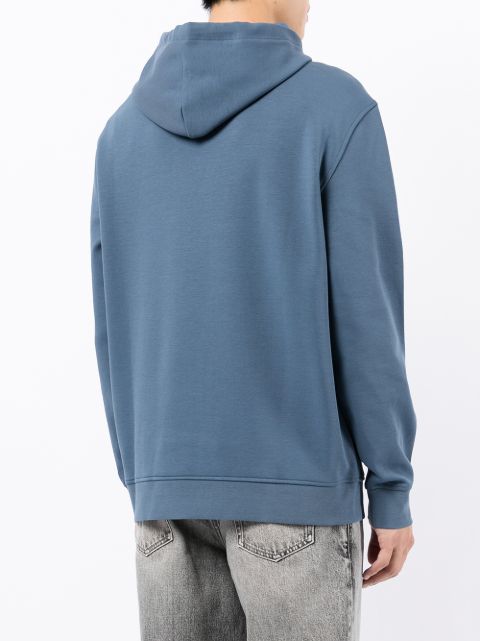 Armani Exchange Debossed Logo Hoodie Farfetch