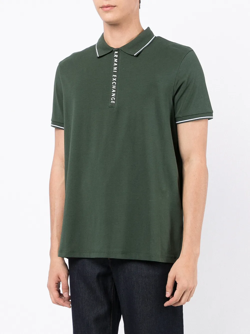 фото Armani exchange рубашка поло с логотипом