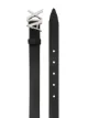 Armani Exchange logo-buckle leather belt