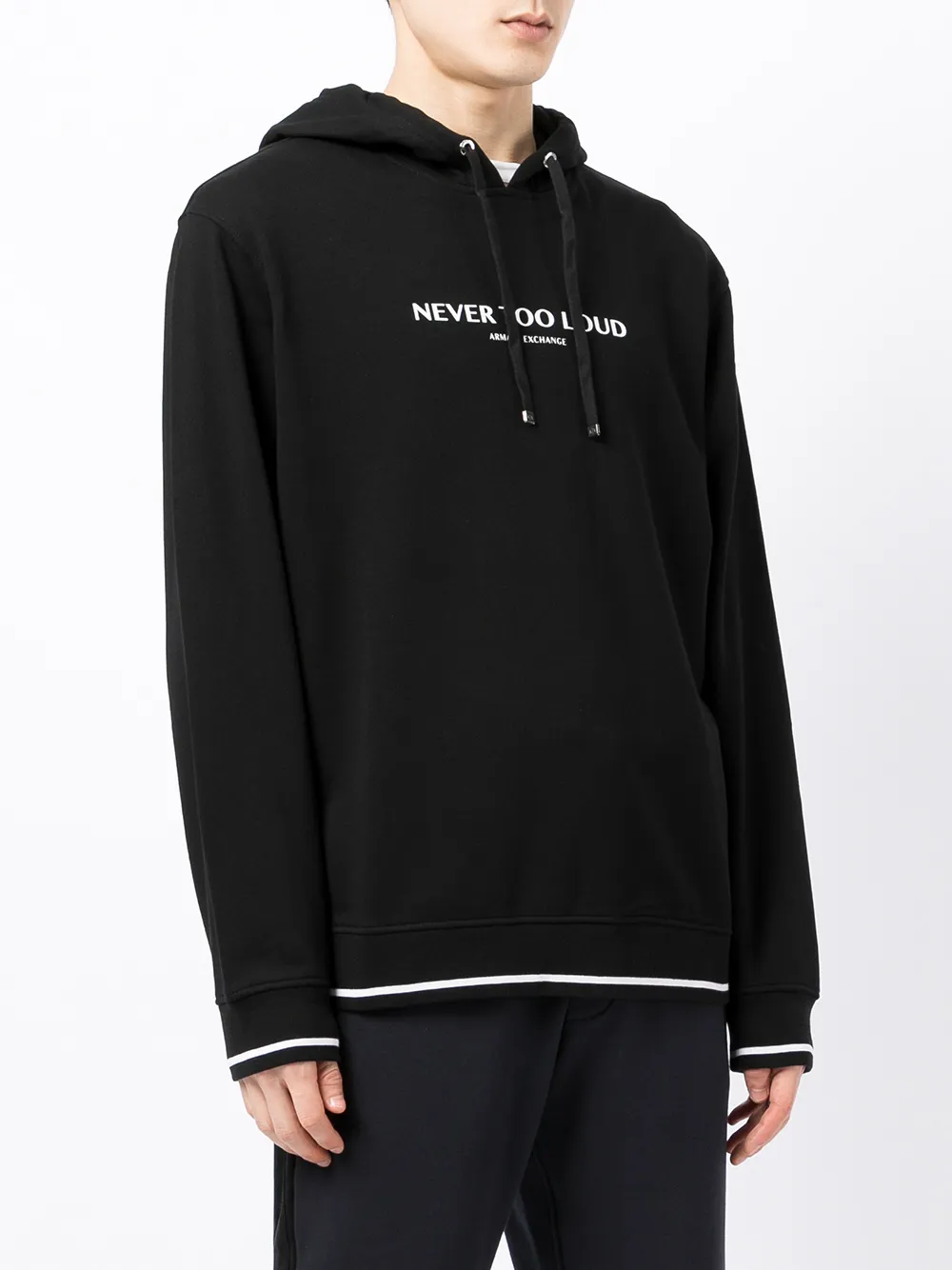 фото Armani exchange худи с надписью